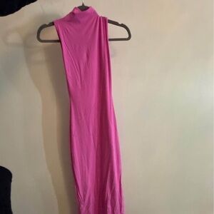 SKIMS Vibrant Pink Maxi Dress